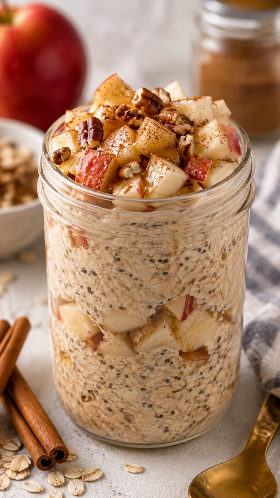 Apple Cinnamon Overnight Oats