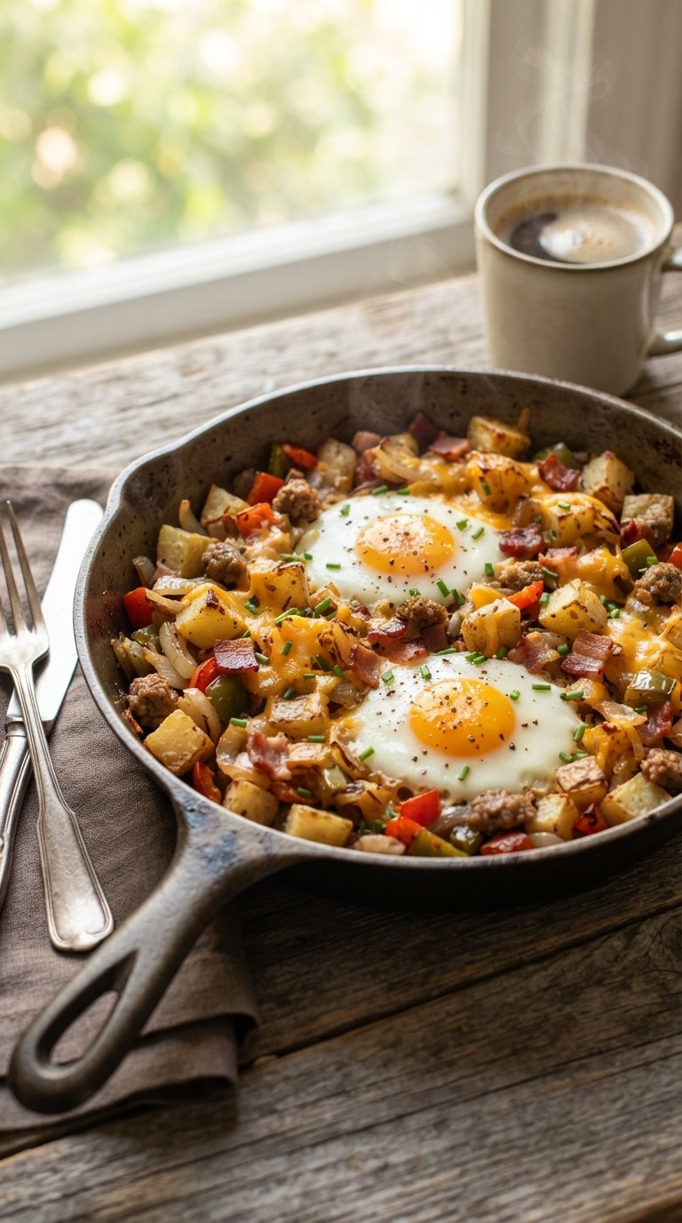 Baked Egg and Potato Hash