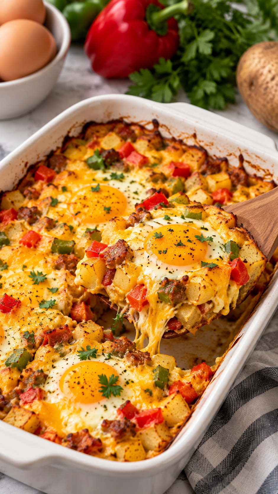 Baked Egg and Potato Hash