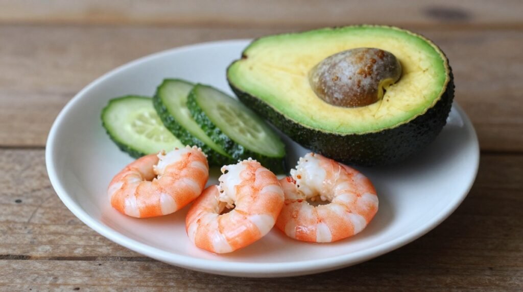 Easy Avocado Cucumber Shrimp Appetizers for a Party