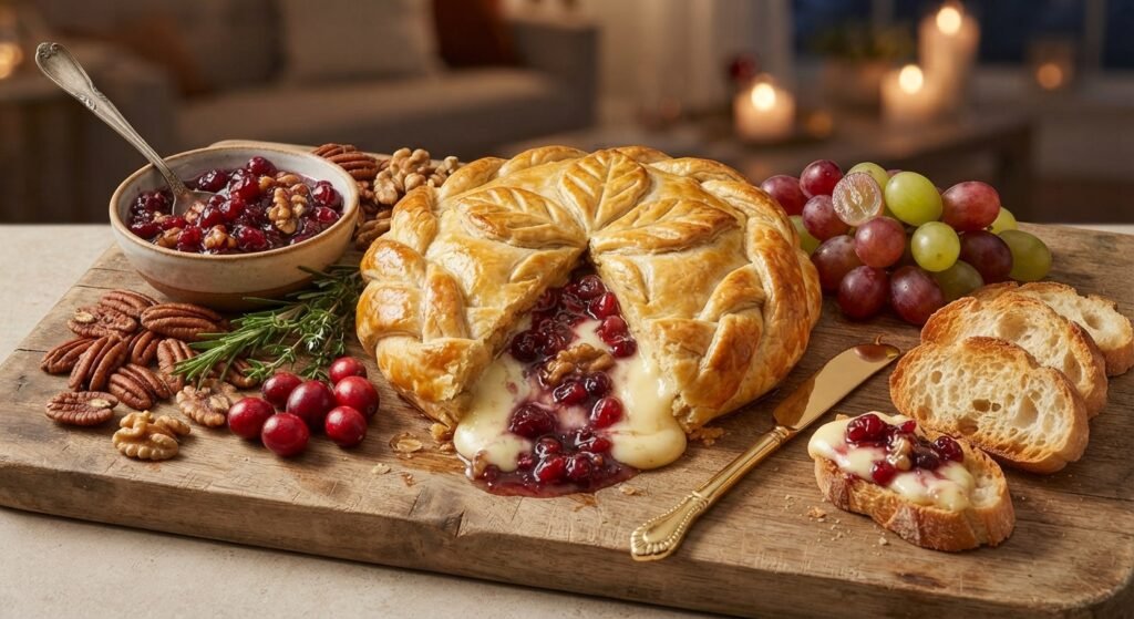 Easy Baked Brie Appetizer With a Sweet and Savory Topping