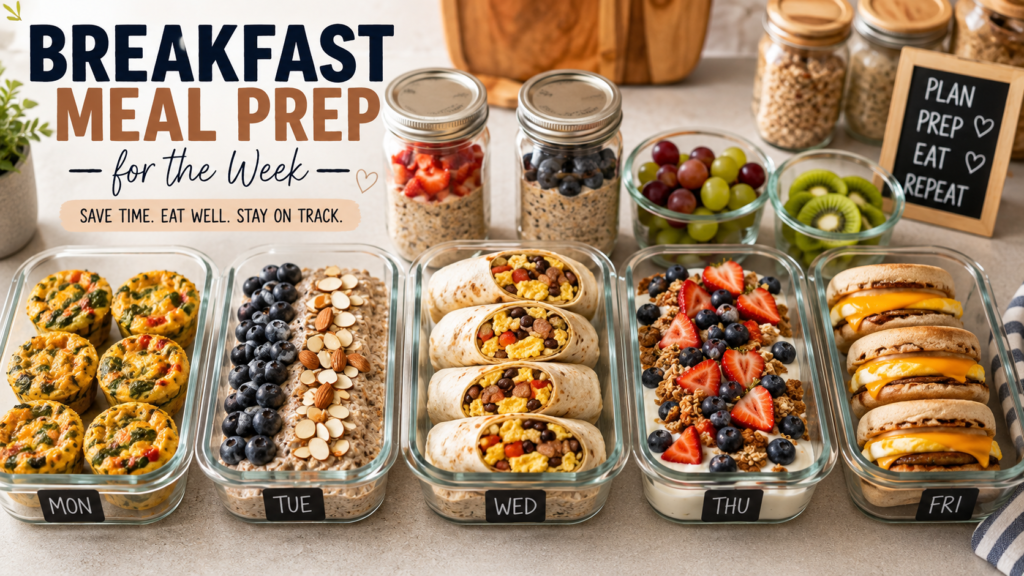 How to Meal Prep Breakfast for the Entire Week