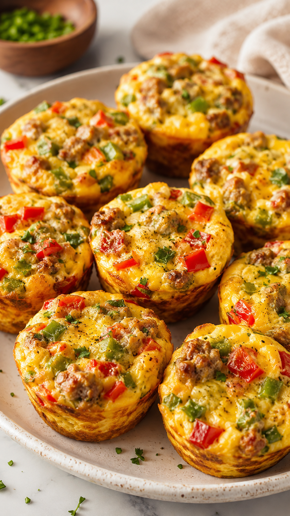 Sausage and Veggie Egg Muffins