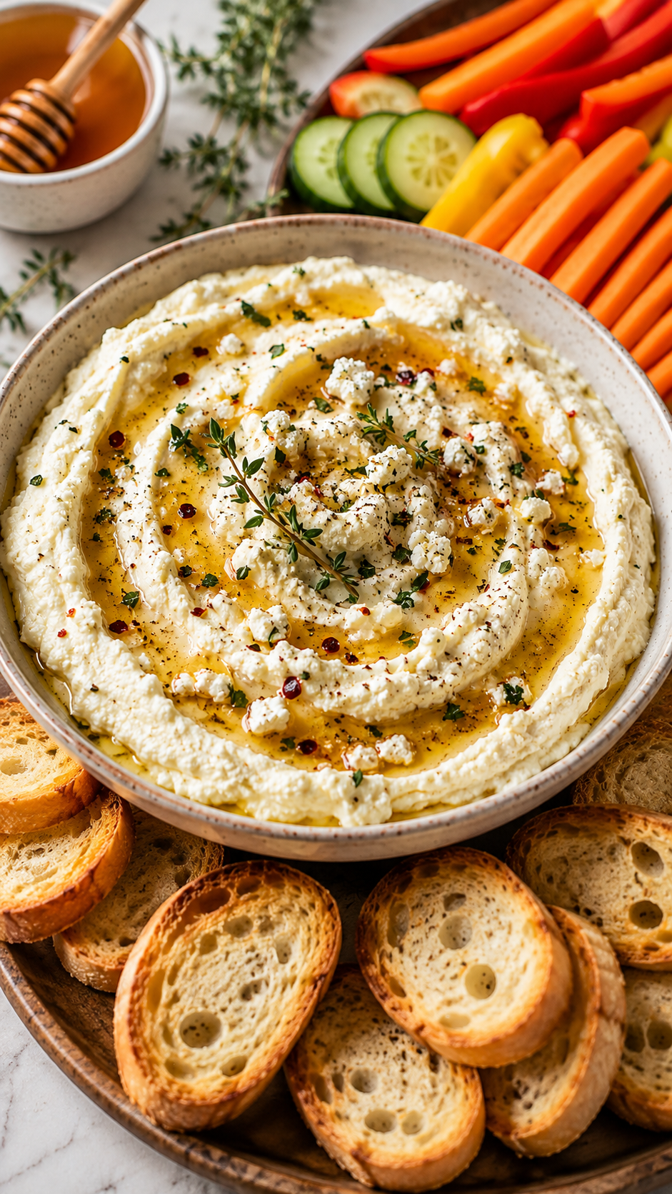 Whipped Feta Dip with Honey Drizzle Drizzle @Create image 