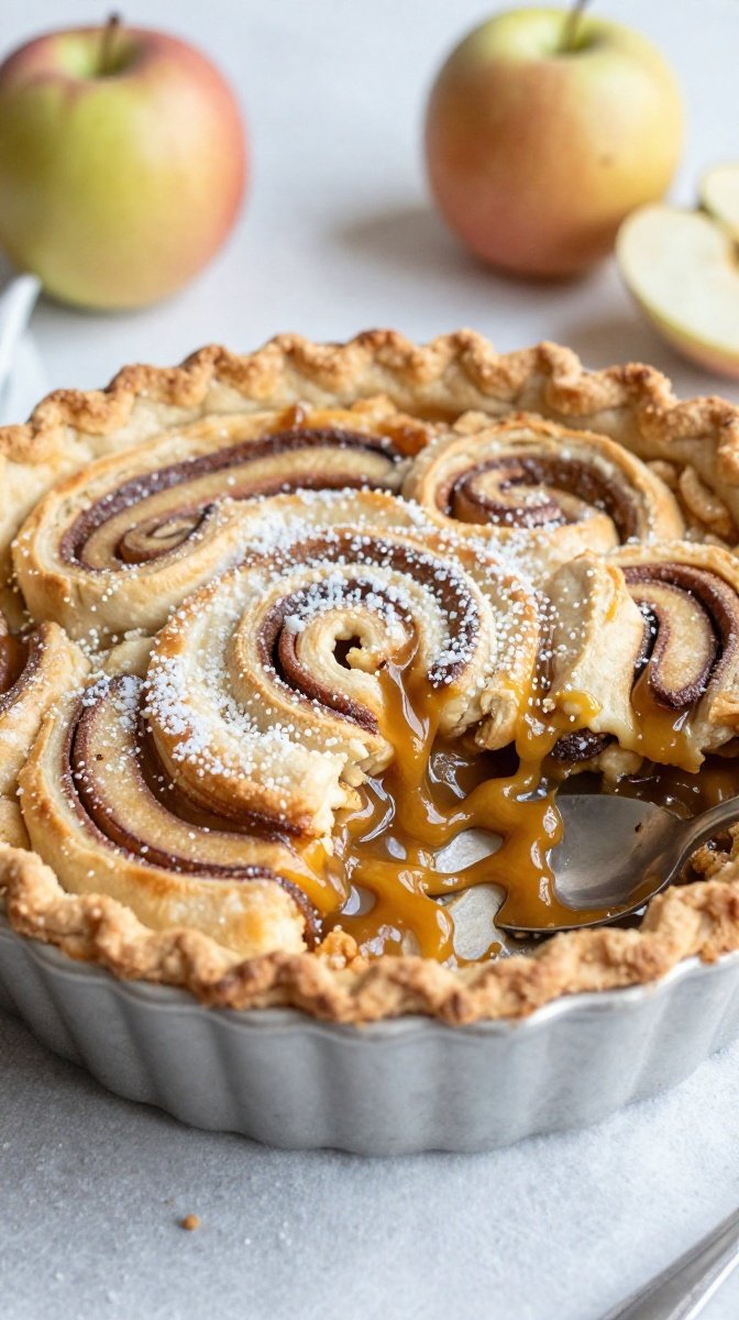 cinnamon roll apple pie filling dessert