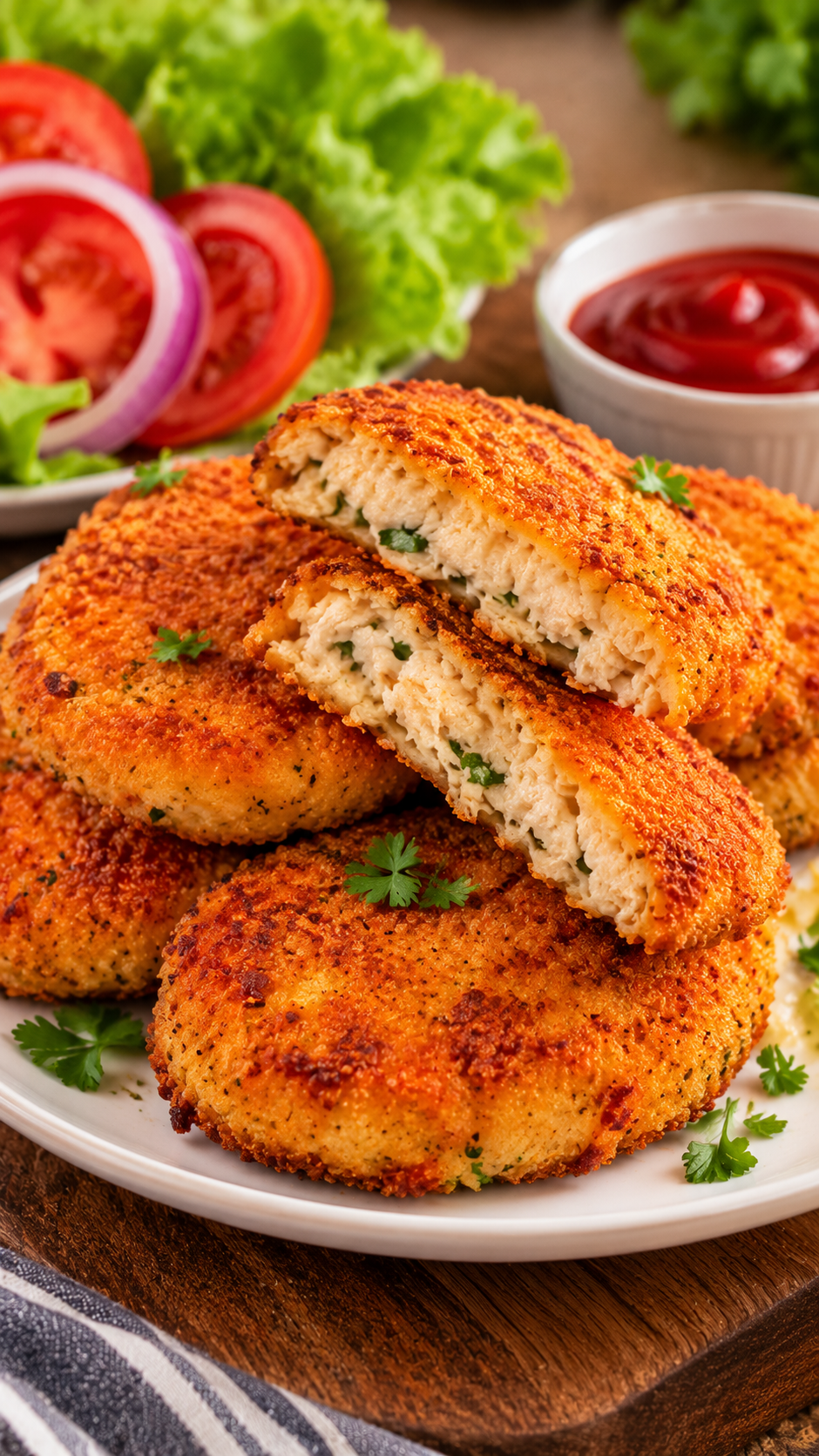 homemade chicken patties
