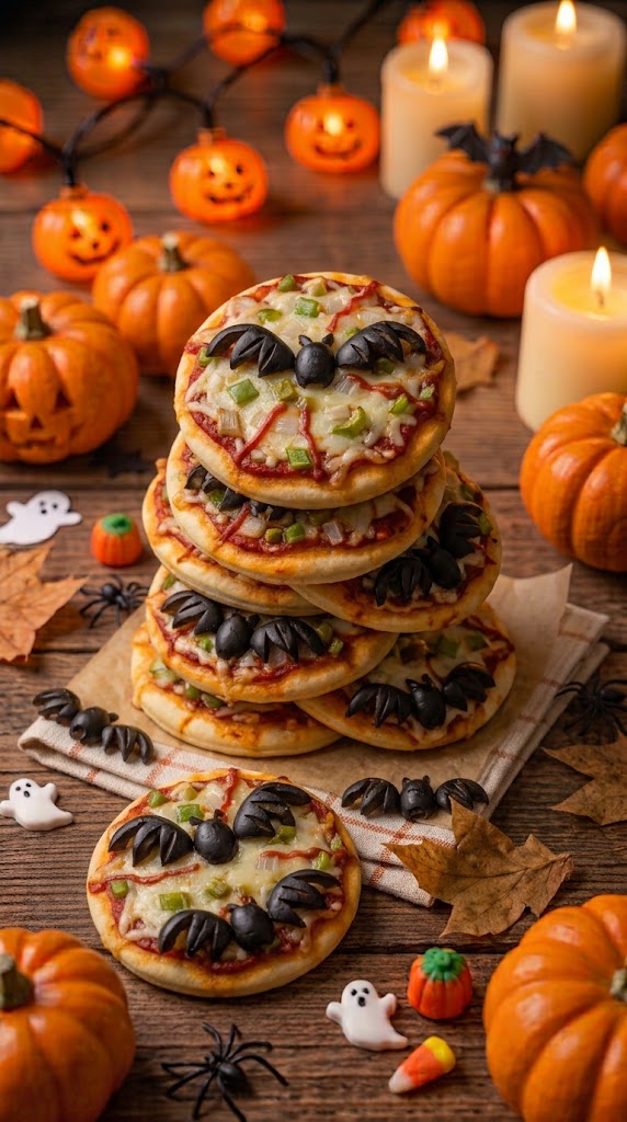 Bat Wing Black Olive Mini Pizzas