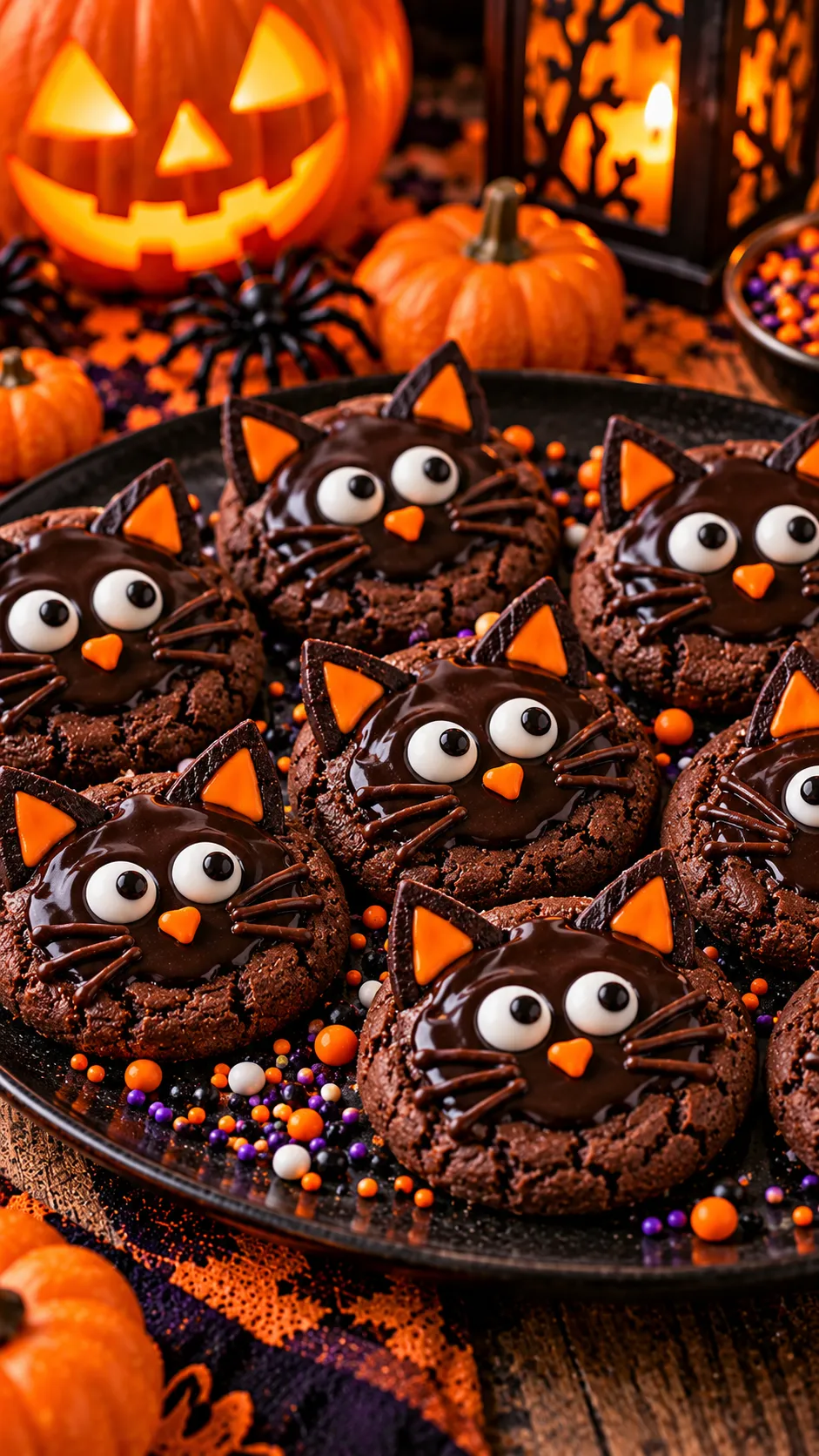 Black Cat Chocolate Cookies