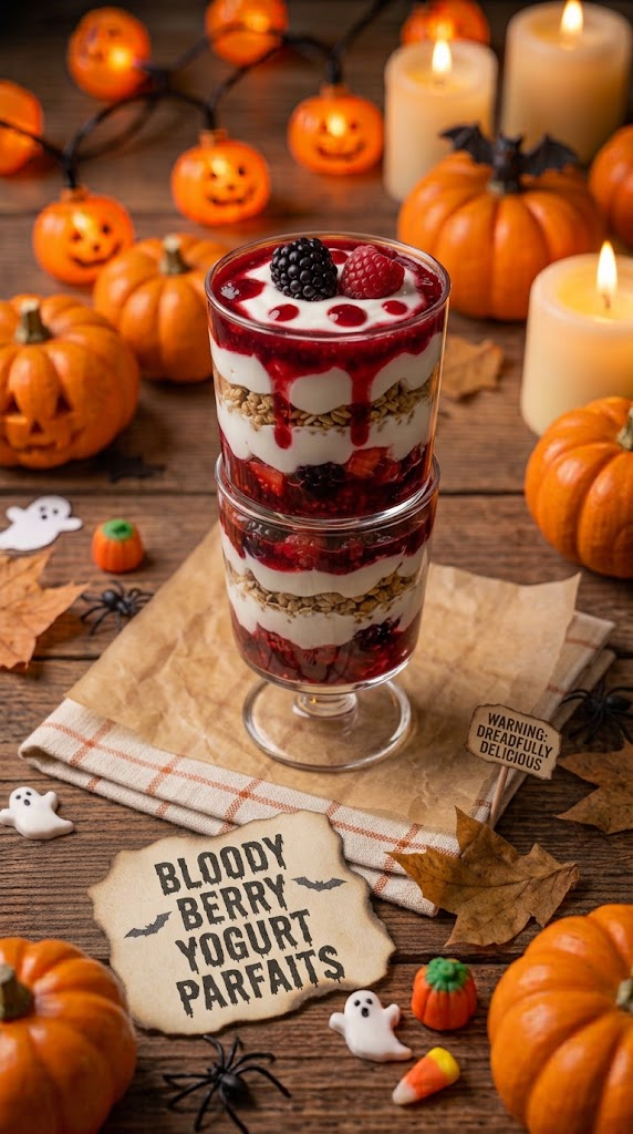 Bloody Berry Parfaits