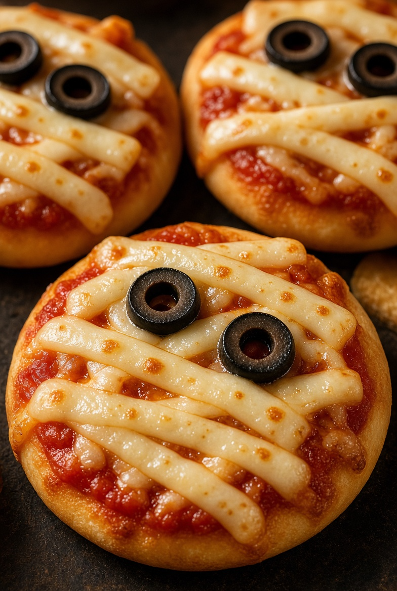 Classic Mummy Mini Pizzas
