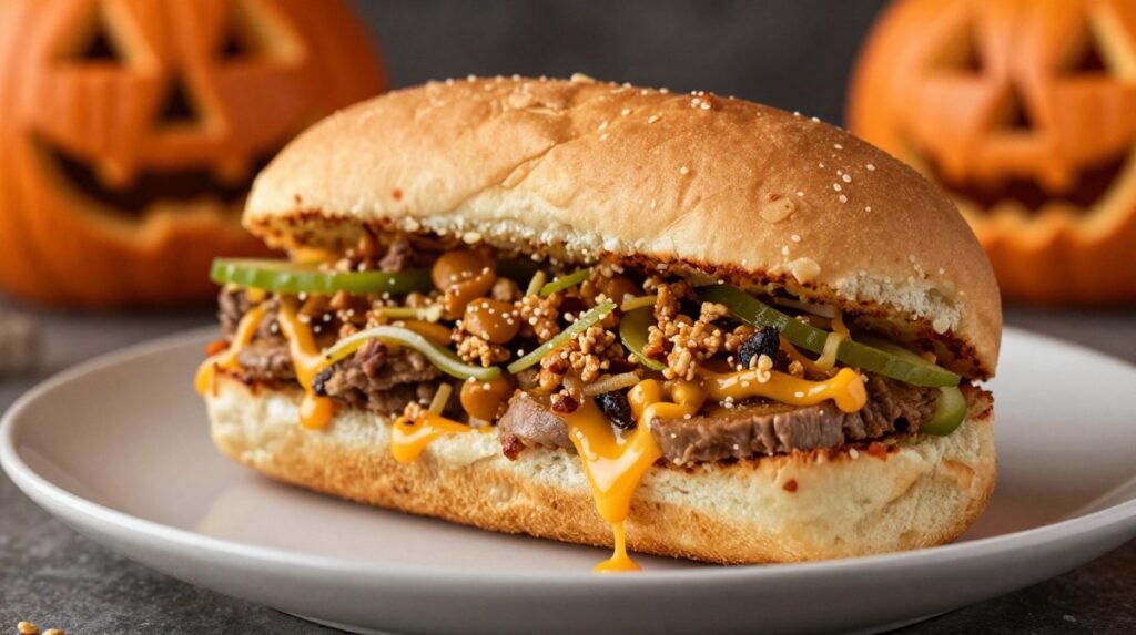 Easy Halloween Sloppy Joes With Spooky Sandwich Faces