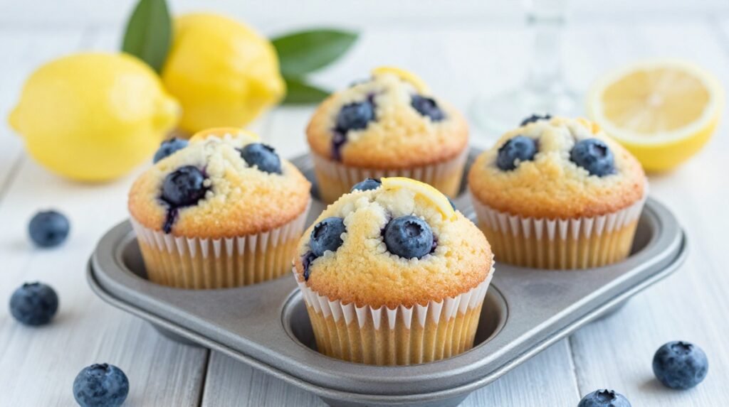 Easy Lemon Blueberry Muffins With a Healthy Twist