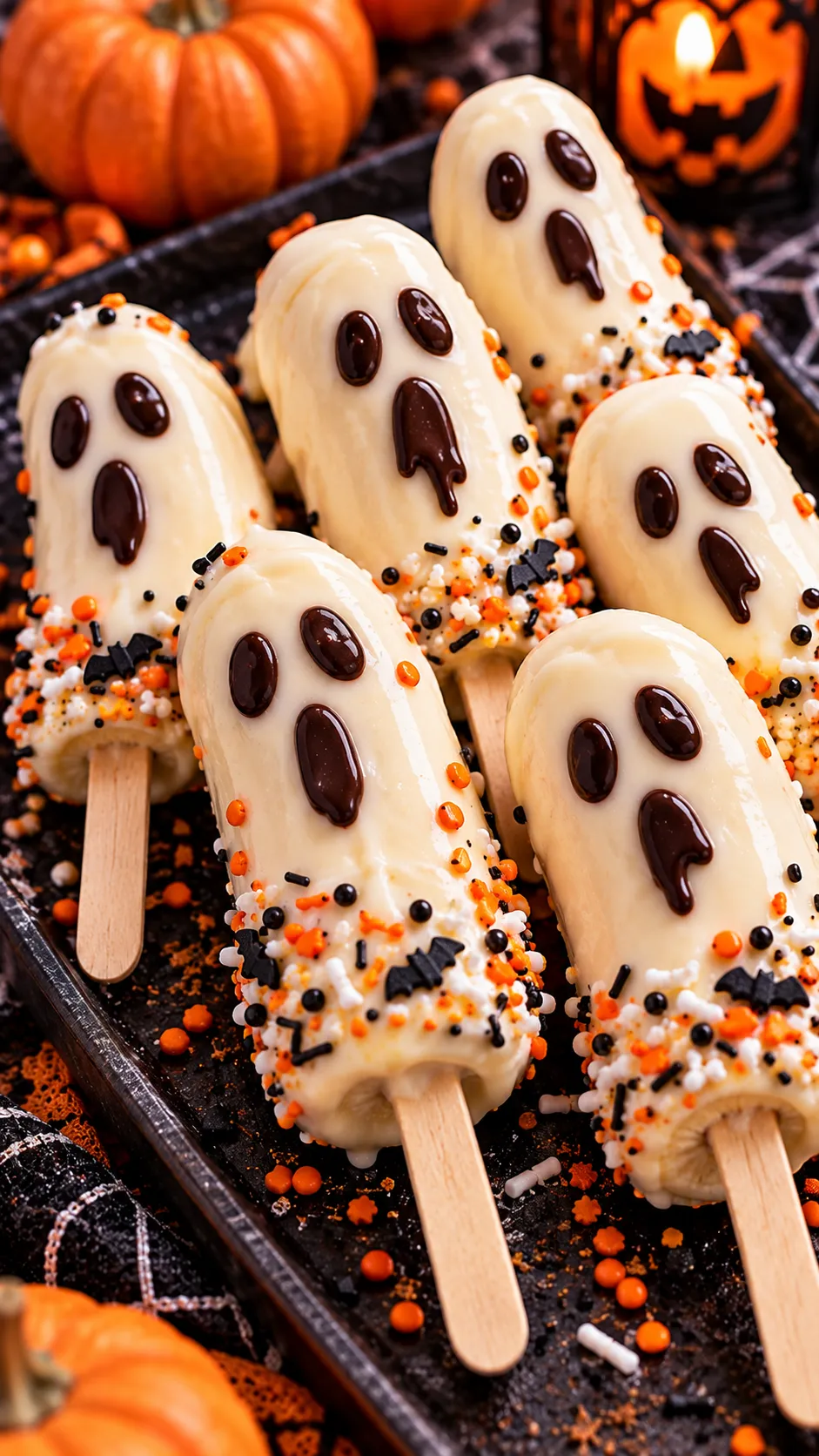 Ghost Banana Pops