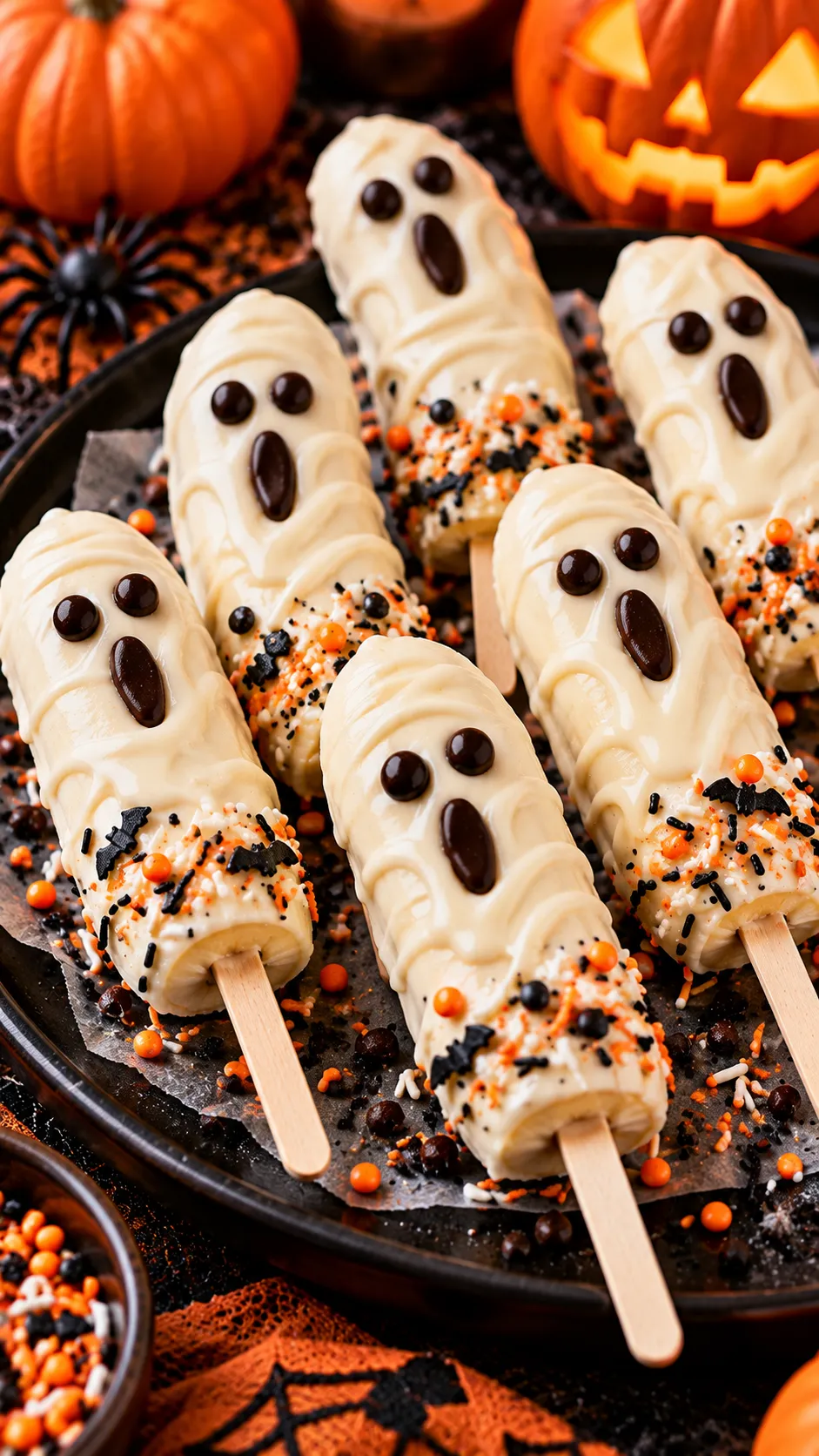 Ghost Banana Pops