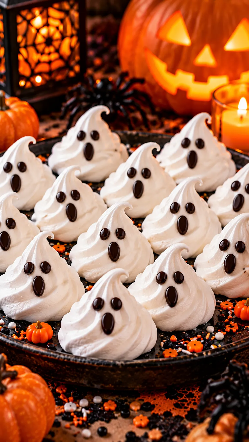 Ghost Meringue Cookies