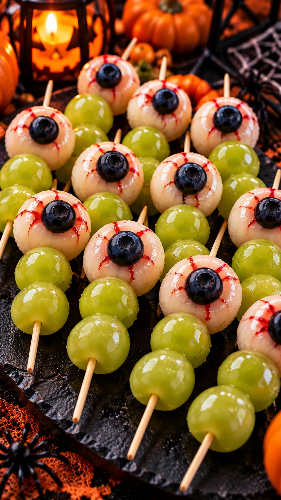 Grape Eyeball Skewers