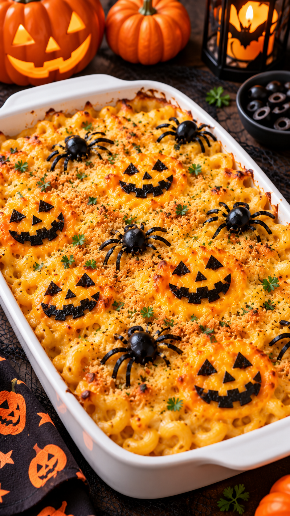 Halloween mac and cheese