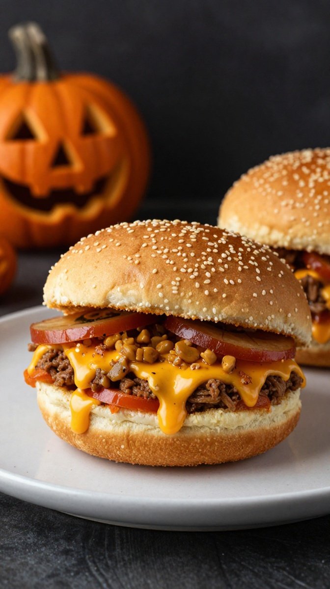 Halloween sloppy joes