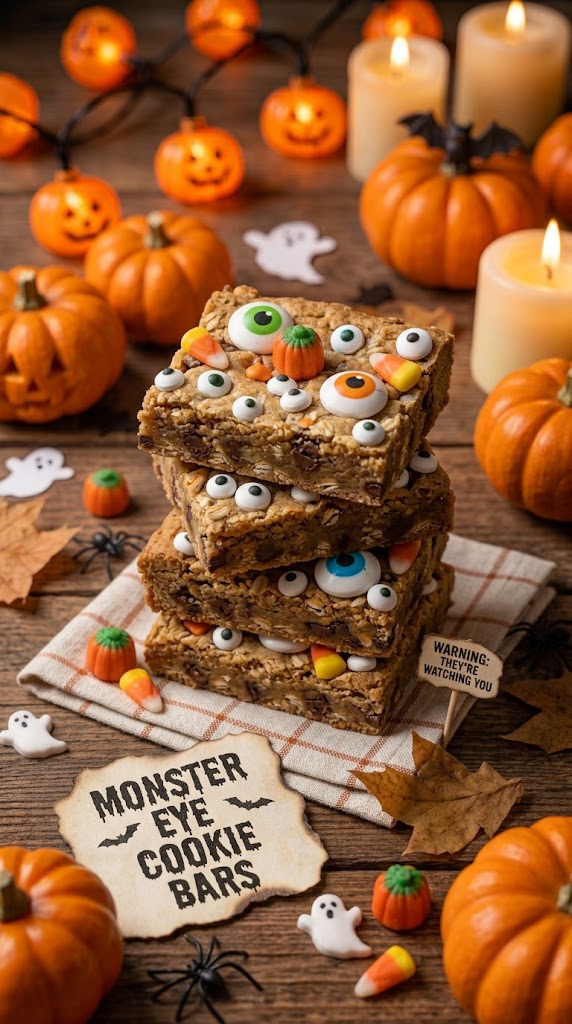 Monster Eye Cookie Bars