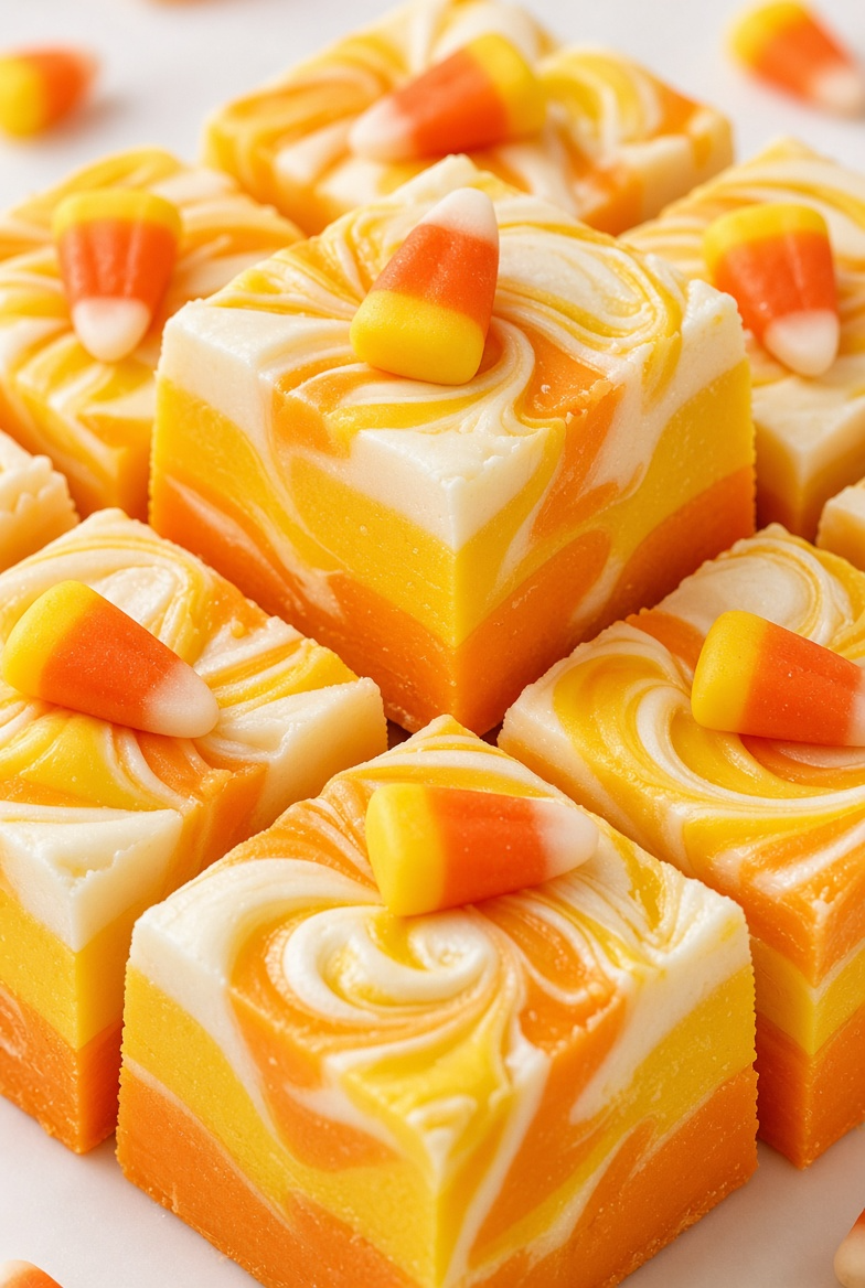 No-Bake Candy Corn Fudge