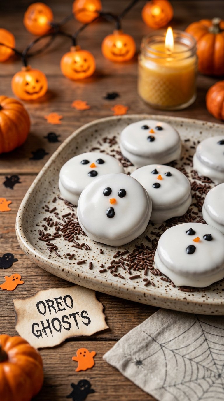 Oreo Cookie Ghosts