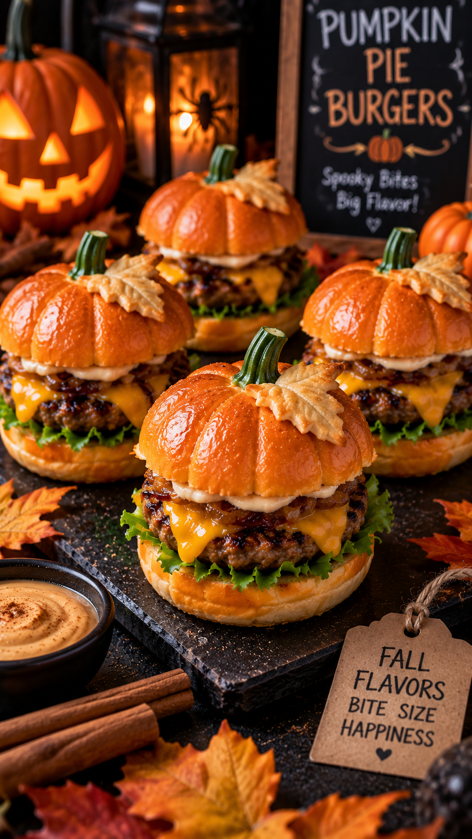 Pumpkin Pie Mini Burgers