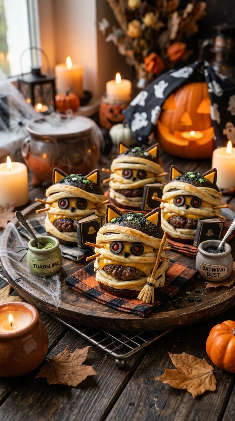 Witch’s Brew Mini Burgers