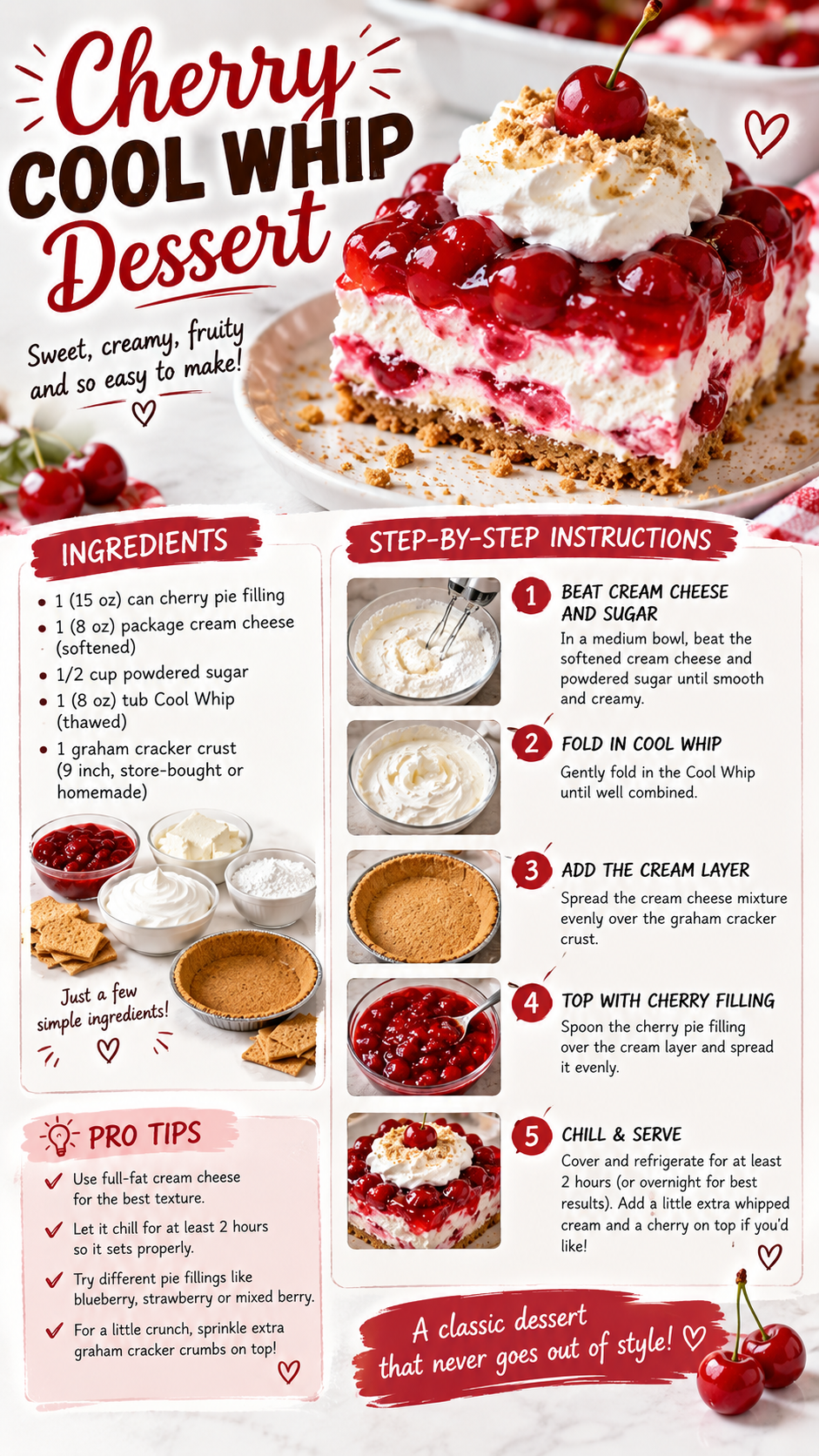 cherry cool whip dessert