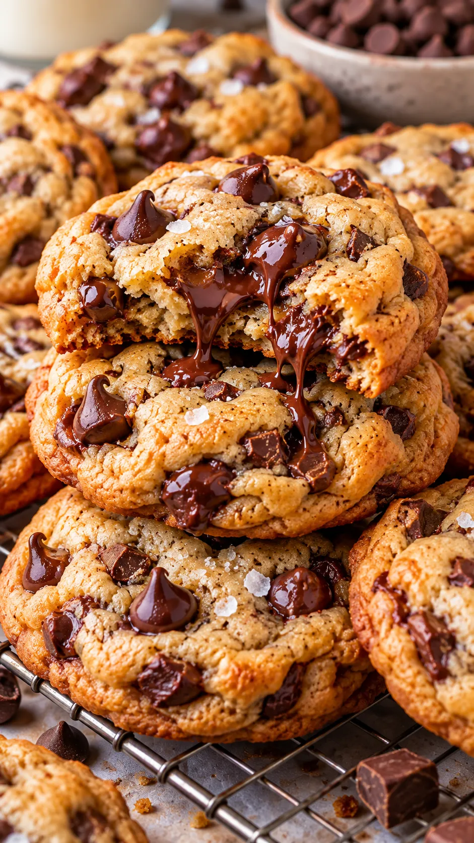 Chewy Sourdough Discard Chocolate Chip Cookies