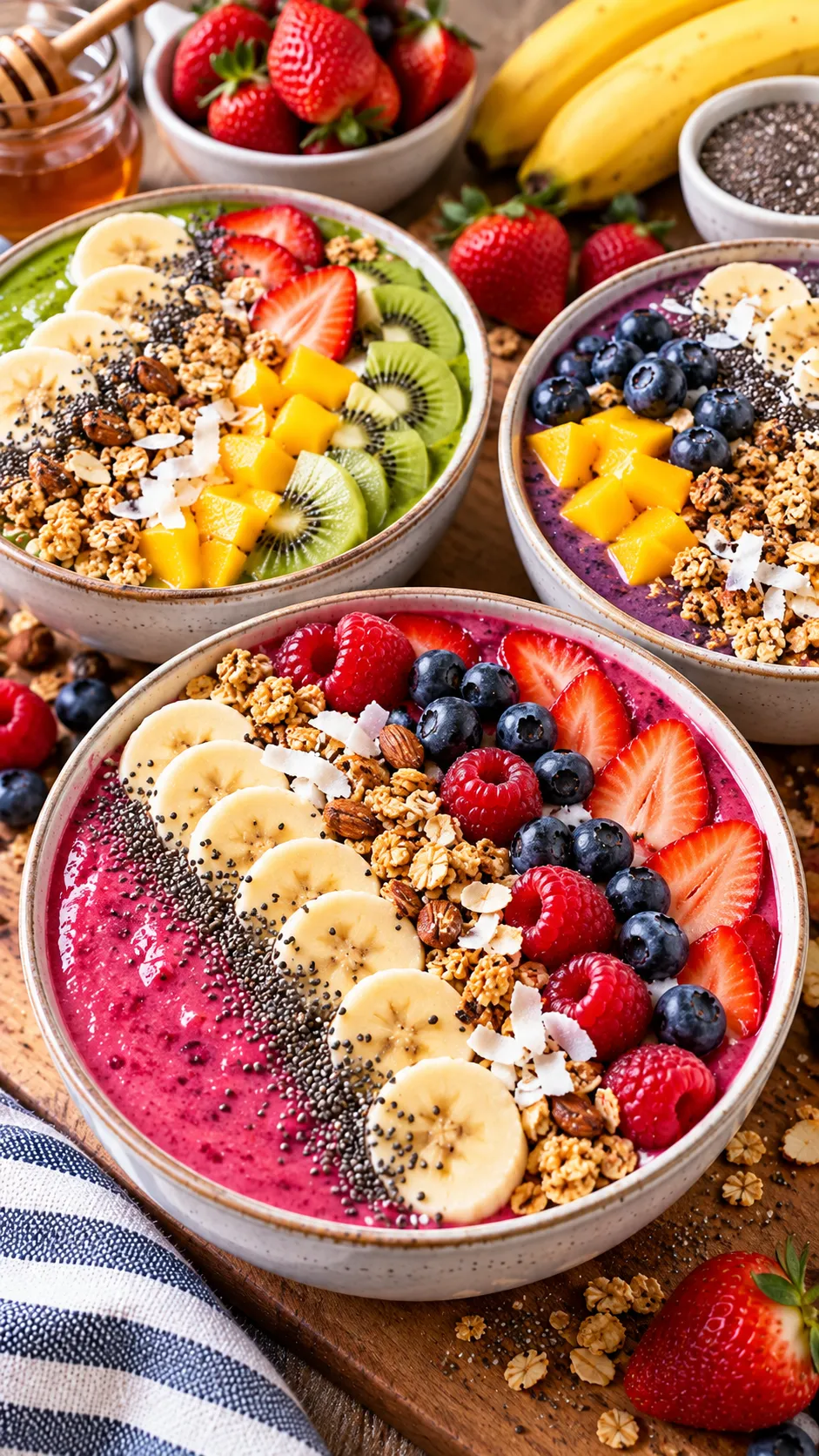 Colorful Smoothie Bowls
