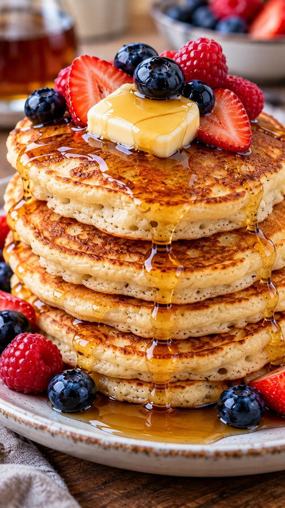 Fluffy Sourdough Discard Pancakes