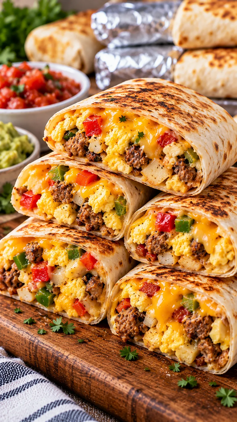 Freezer-Friendly Breakfast Burritos