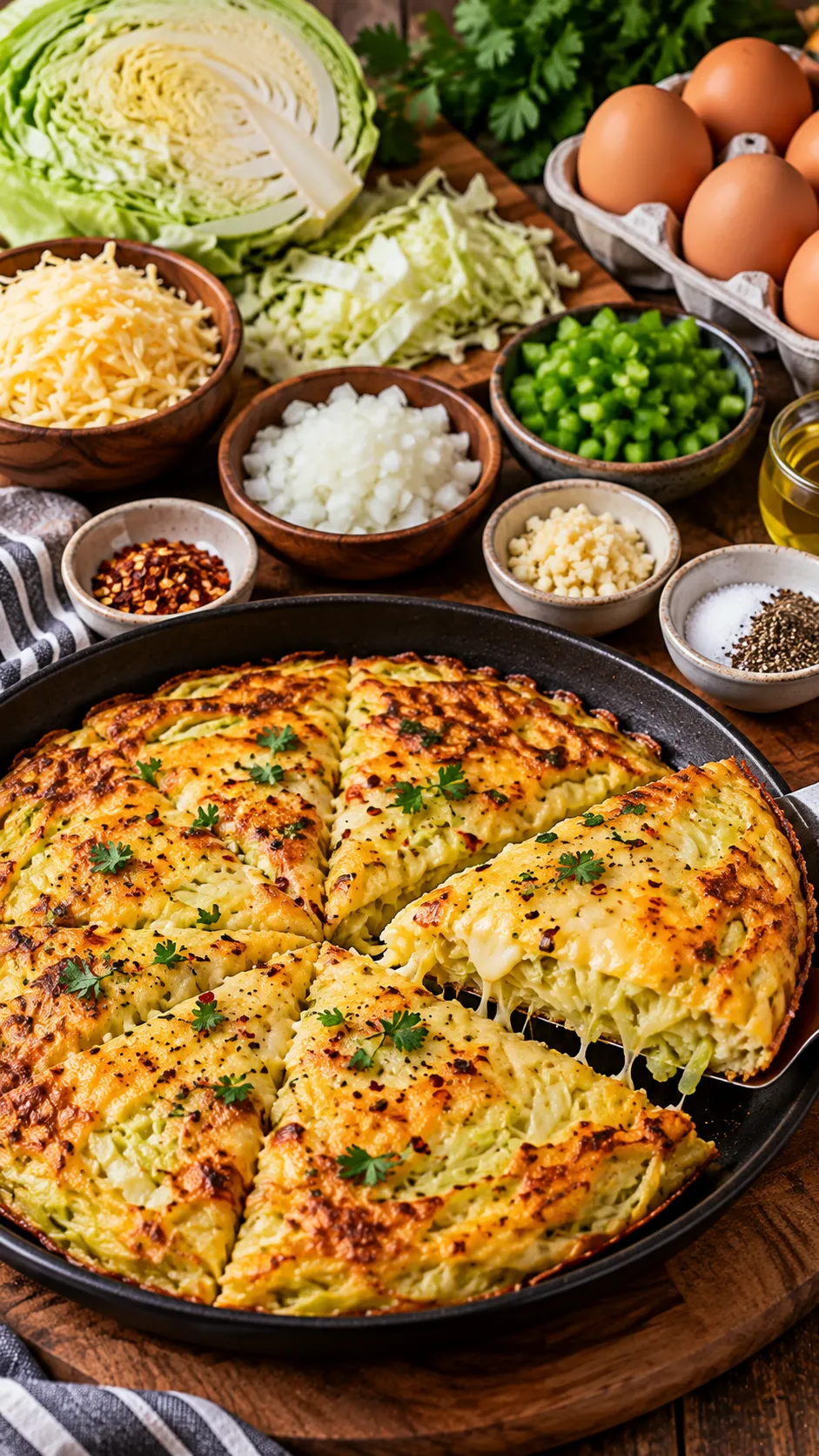 cabbage and eggs breakfast